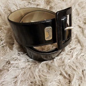 Black Patent Leather Belt